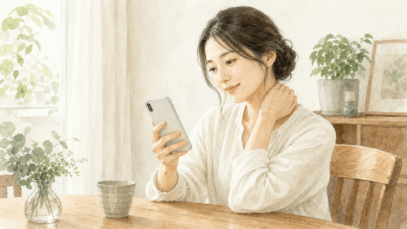 整骨院の料金や健康保険の使えるかどうかを来院前に調べている30代女性